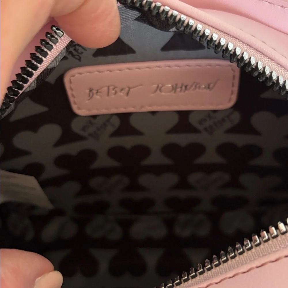 ☀️XOX Betsey Johnson Pink Glitter Football-Shaped Bag 🏈 - Picture 6 of 6